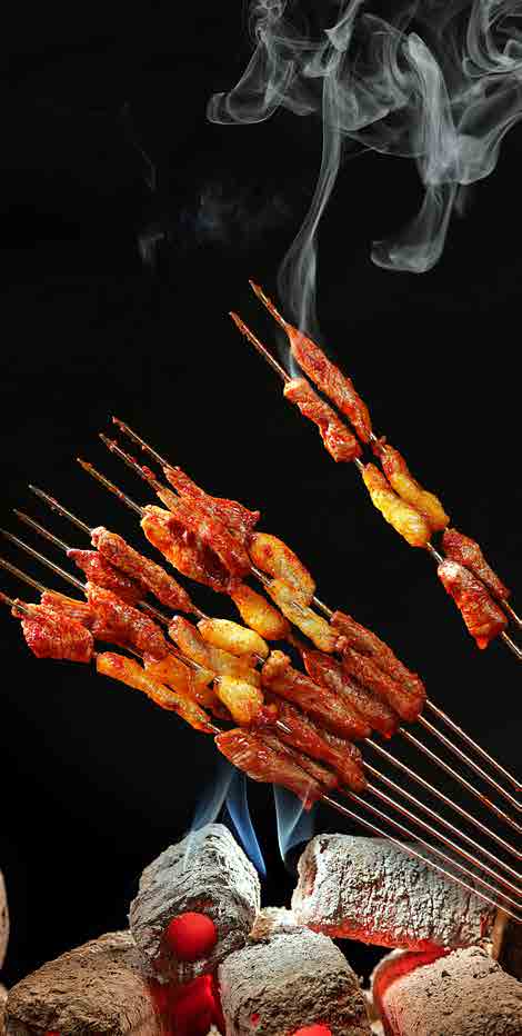 有奴思烤羊肉，炭火慢烤外焦里嫩，累计热销超亿串